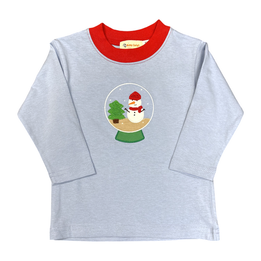 Luigi Snow Globe Hand Applique Tee