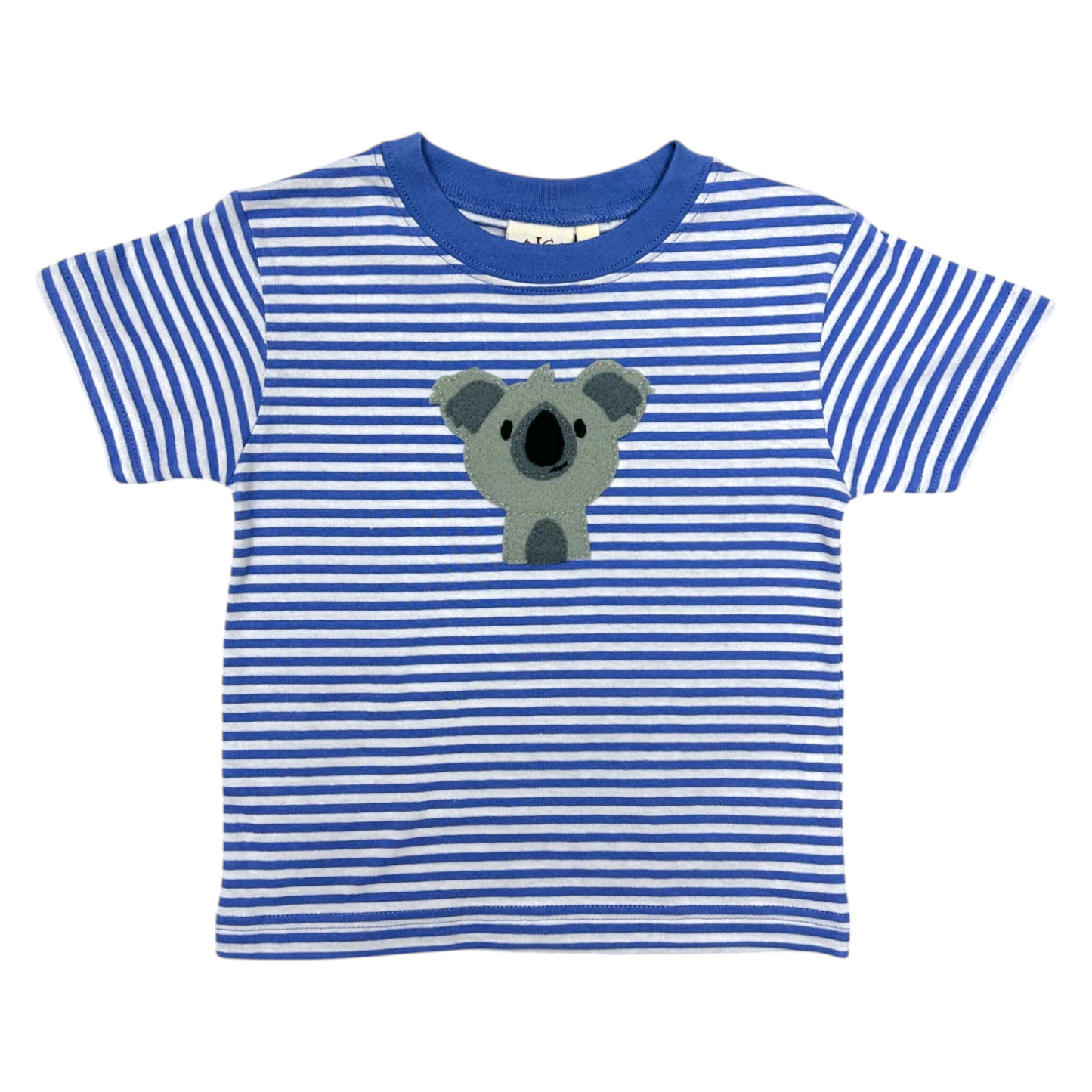 Luigi Striped Koala Hand Applique Tee