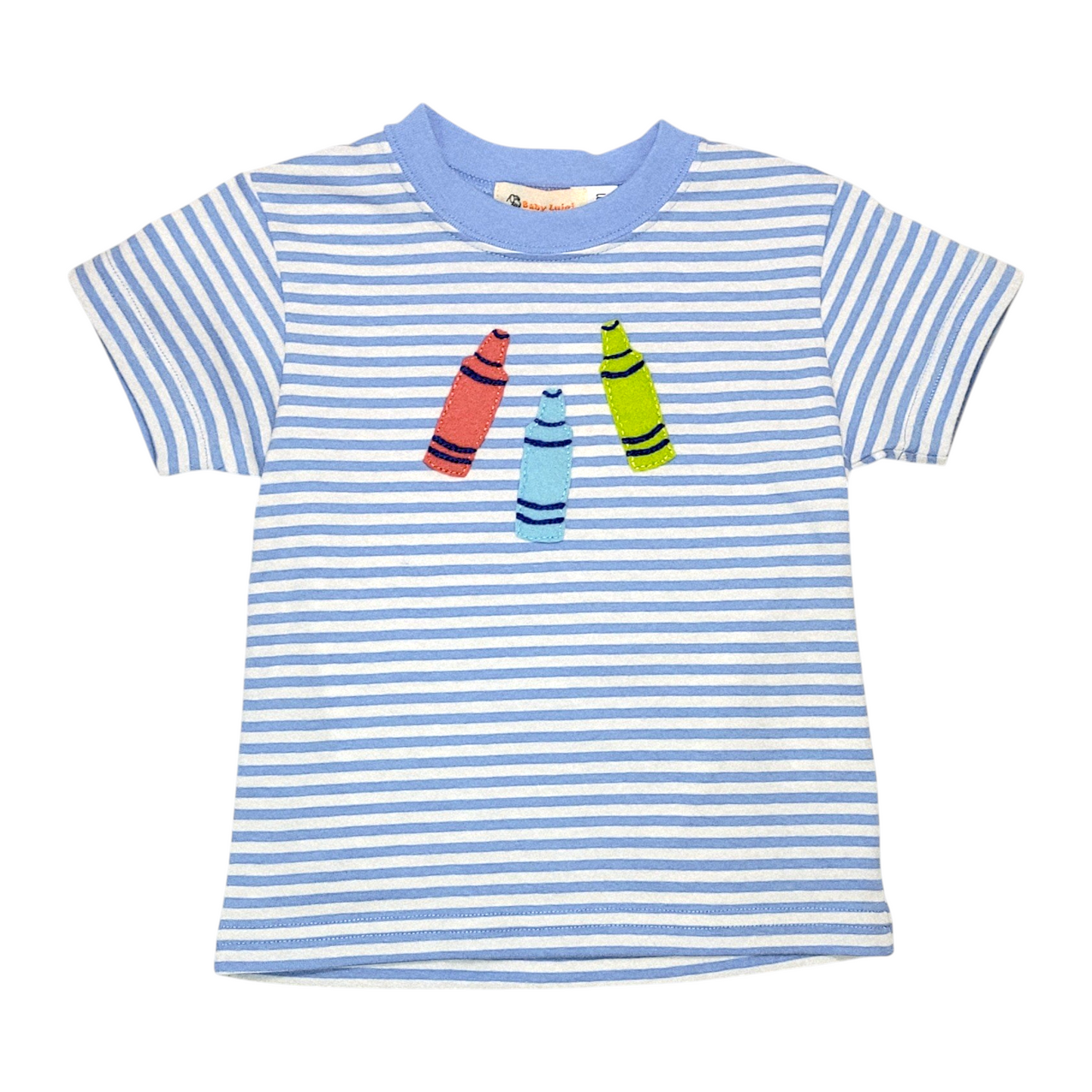 Luigi Striped Crayons T-Shirt