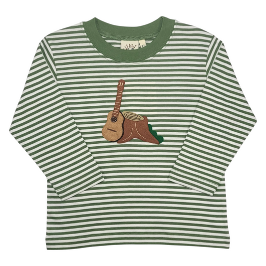 Luigi Stripe Guitar And Stump T-Shirt