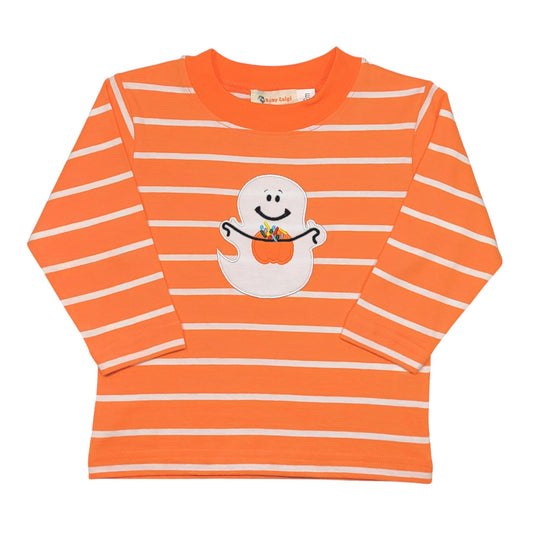 Luigi Striped Ghost With Candy T-Shirt