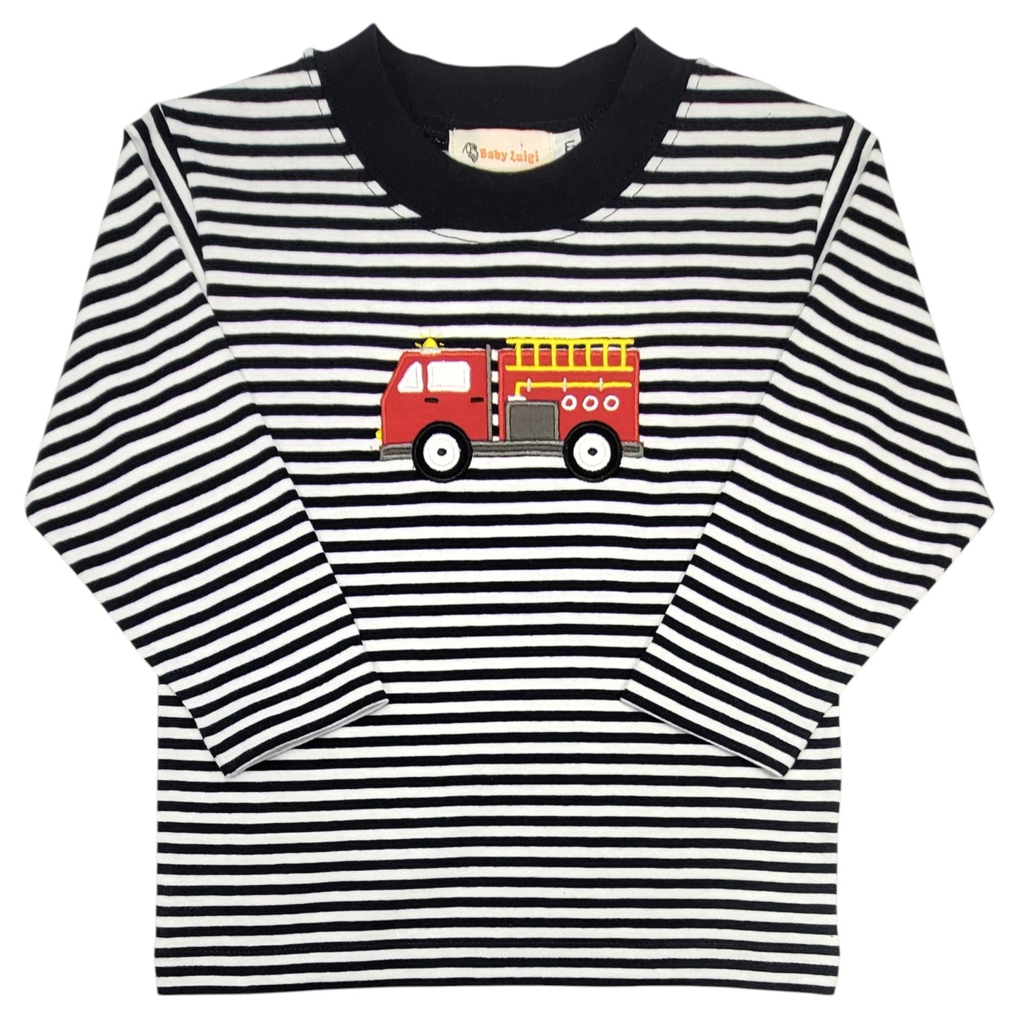 Luigi Stripe Firetruck T-Shirt