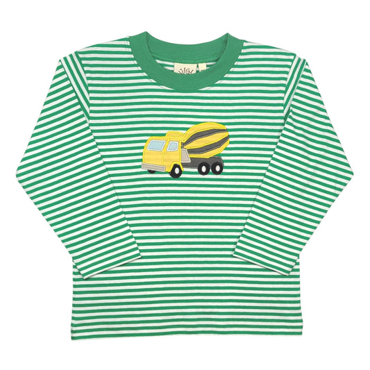 Luigi Striped Cement Mixer T-Shirt
