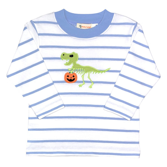 Luigi Striped Skeleton T-Rex T-Shirt