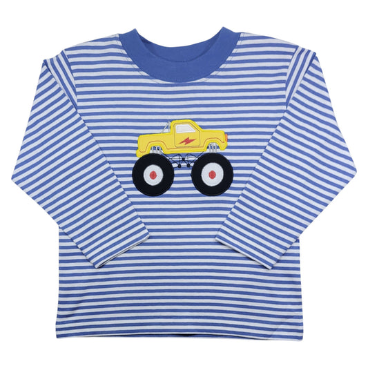 Luigi Striped Monster Truck T-Shirt