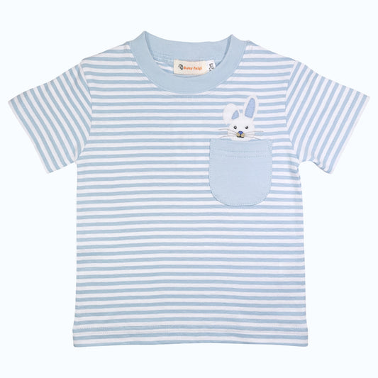 Luigi Striped Bunny In The Pocket T-Shirt