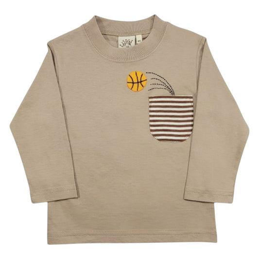 Luigi Basketball In Pocket T-Shirt