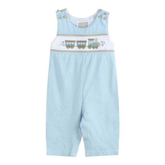 Lil Cactus Smocked Train Overall