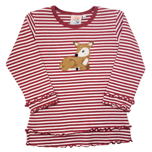 Luigi Fawn Double Lettuce Edge T-Shirt