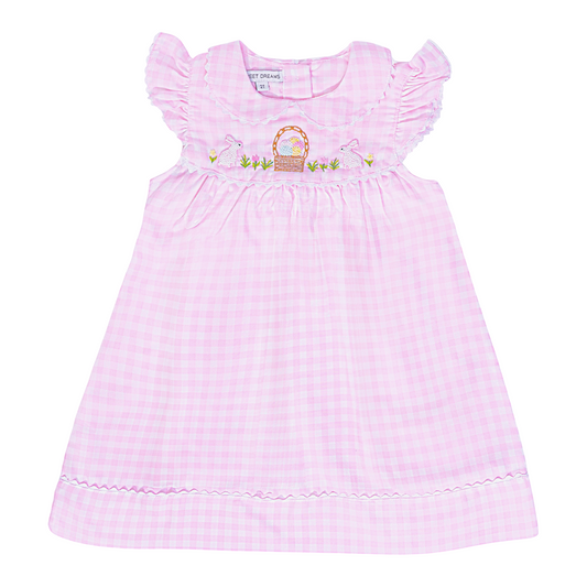 Sweet Dreams Embroidered Happy Easter Dress