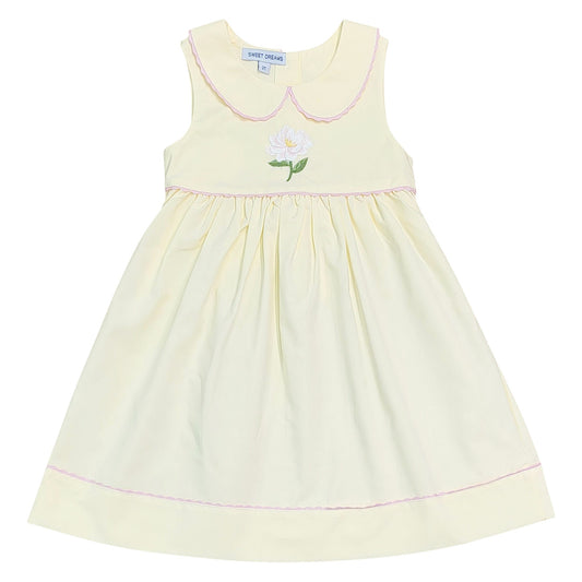 Sweet Dreams Embroidered Magnolia Flower Dress