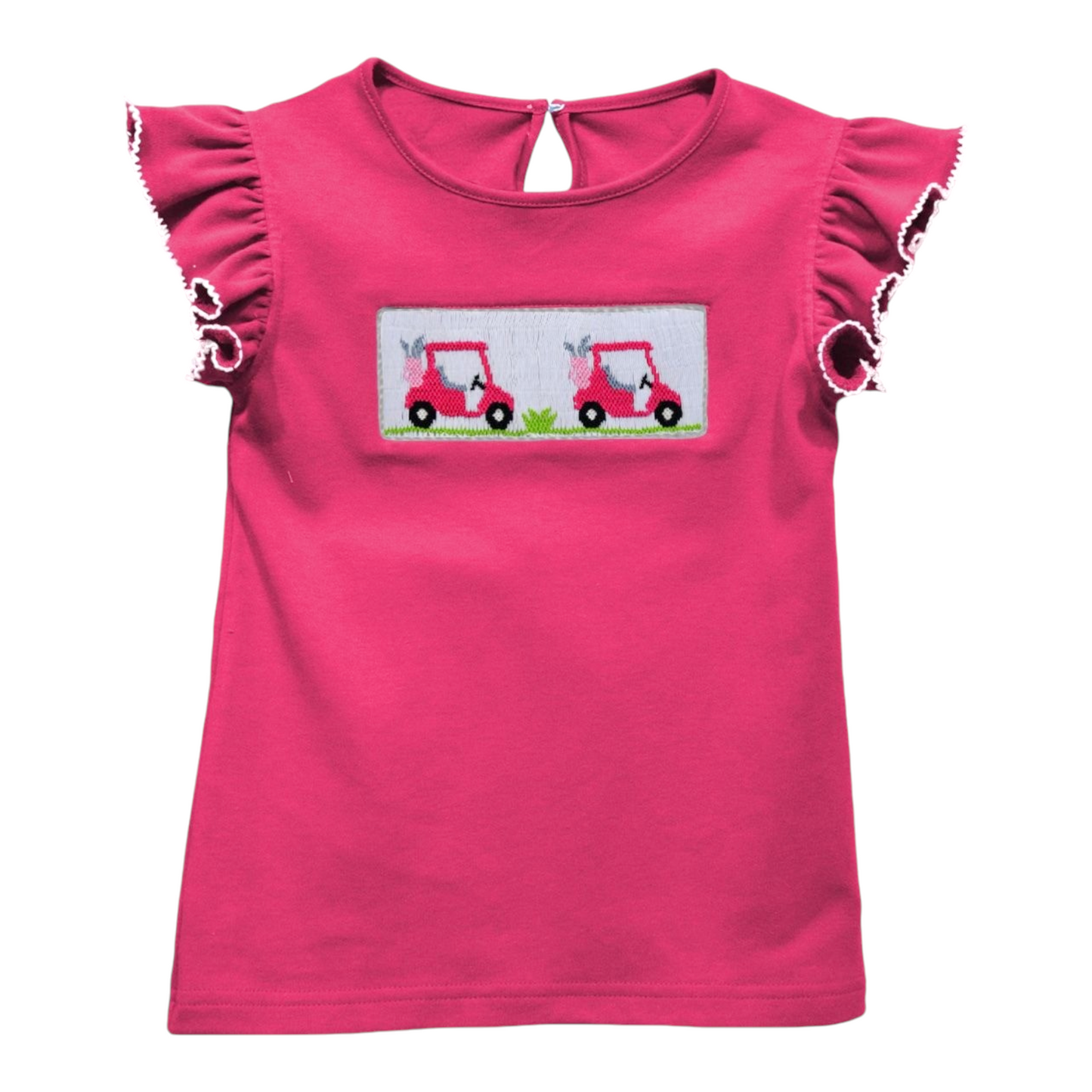 Vive La Fete Smocked Golf Cart Short Set