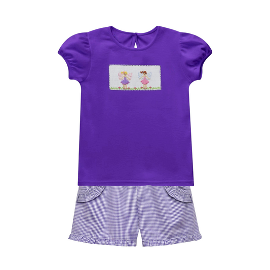 Vive La Fete Smocked Faires Short Set