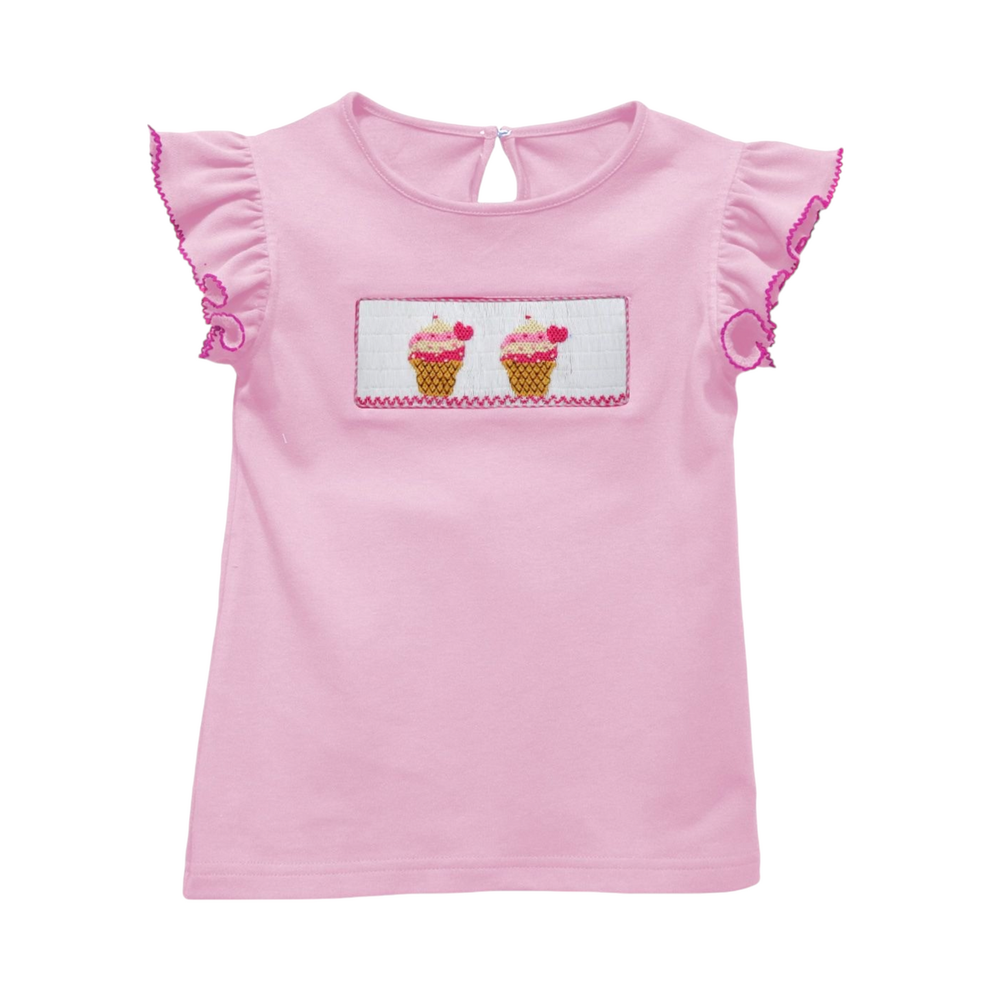 Vive La Fete Smocked Ice Cream Short Set