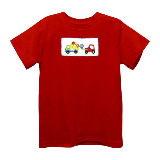 Vive La Fete Smocked Sport and Trucks Tee