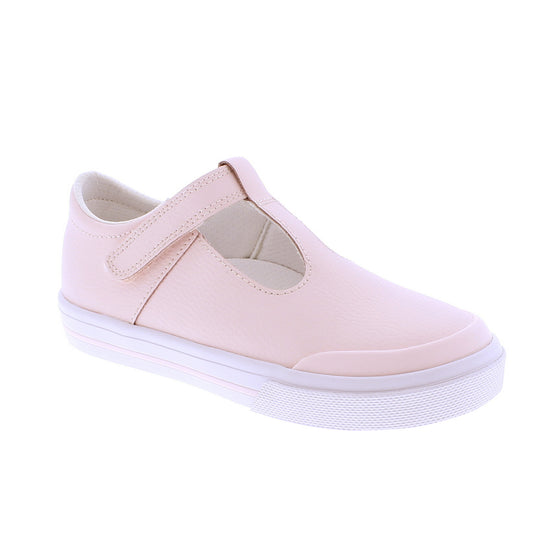 Footmates Drew T-Strap Leather Sneaker