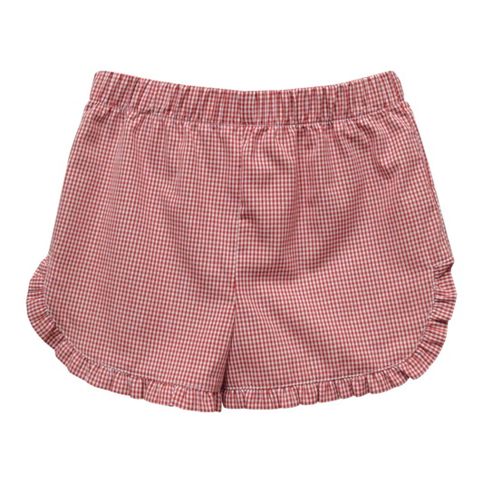 Vive La Fete Gingham Ruffle Short