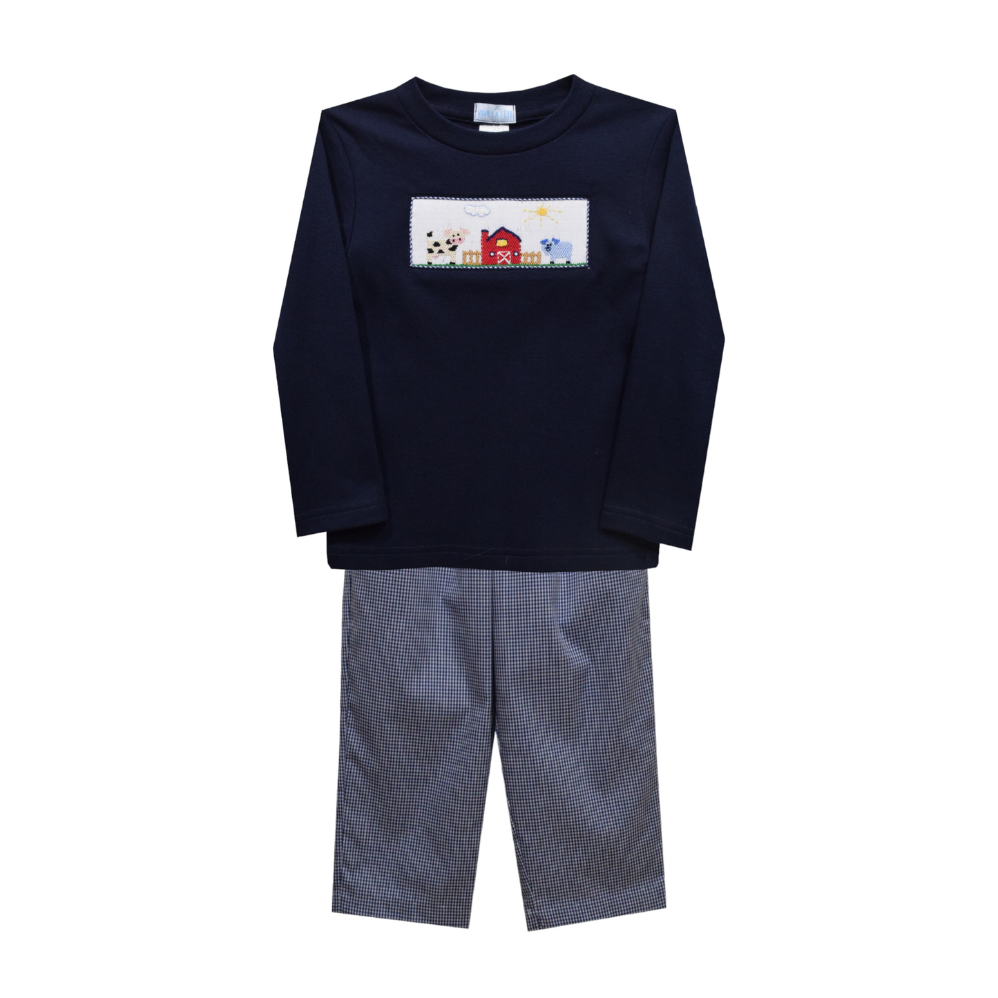 Vive La Fete Boy's Farm Smocked Pant Set