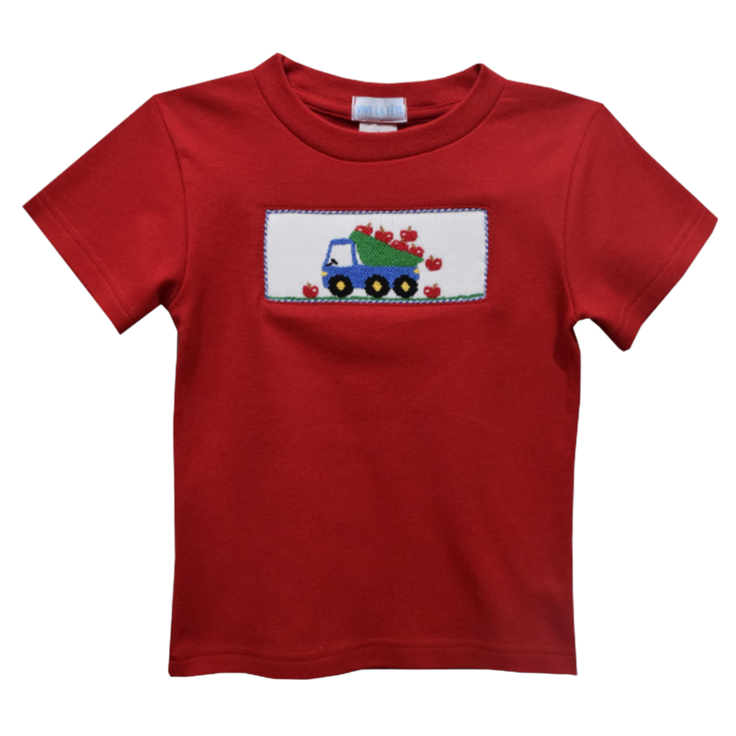 Vive La Fete Apple Truck Smocked Set