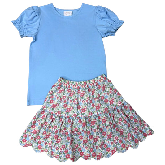 Whimsy Bay Betty's Bouquet Twirl Skirt Set