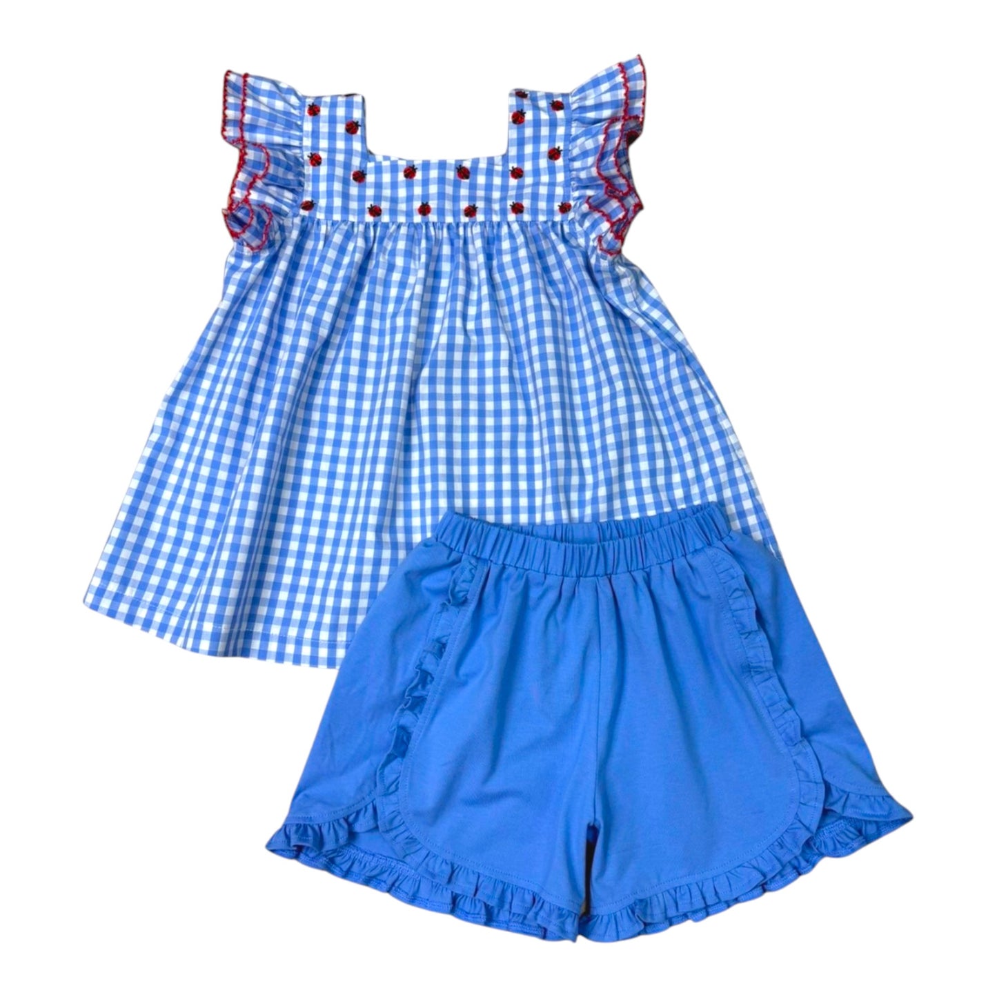 Whimsy Bay Ladybug Flutter Short Set