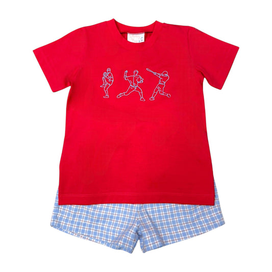 Whimsy Bay Batter Up Short Set