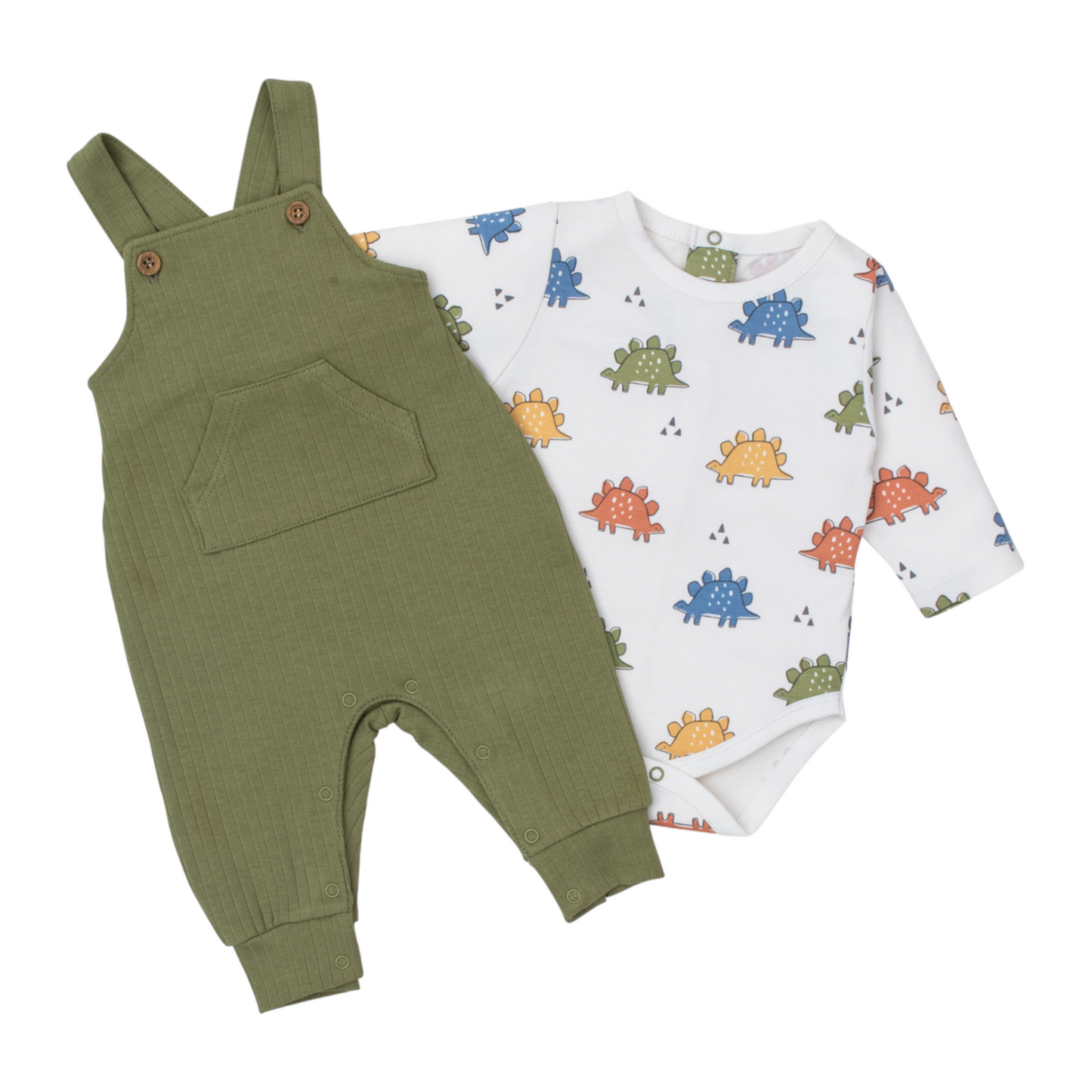 Kissy Kissy Dino Traffic Overall Set