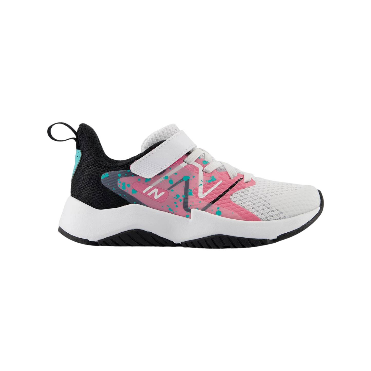 New Balance Rave Run v2 Bungee Lace with Top Strap Sneaker- Little Kid's