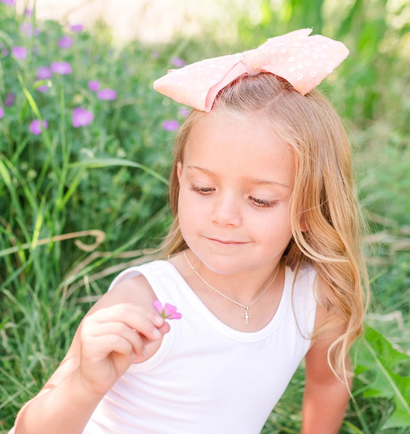 Cherished Moments Children's First Communion Sterling Silver Cross Necklace