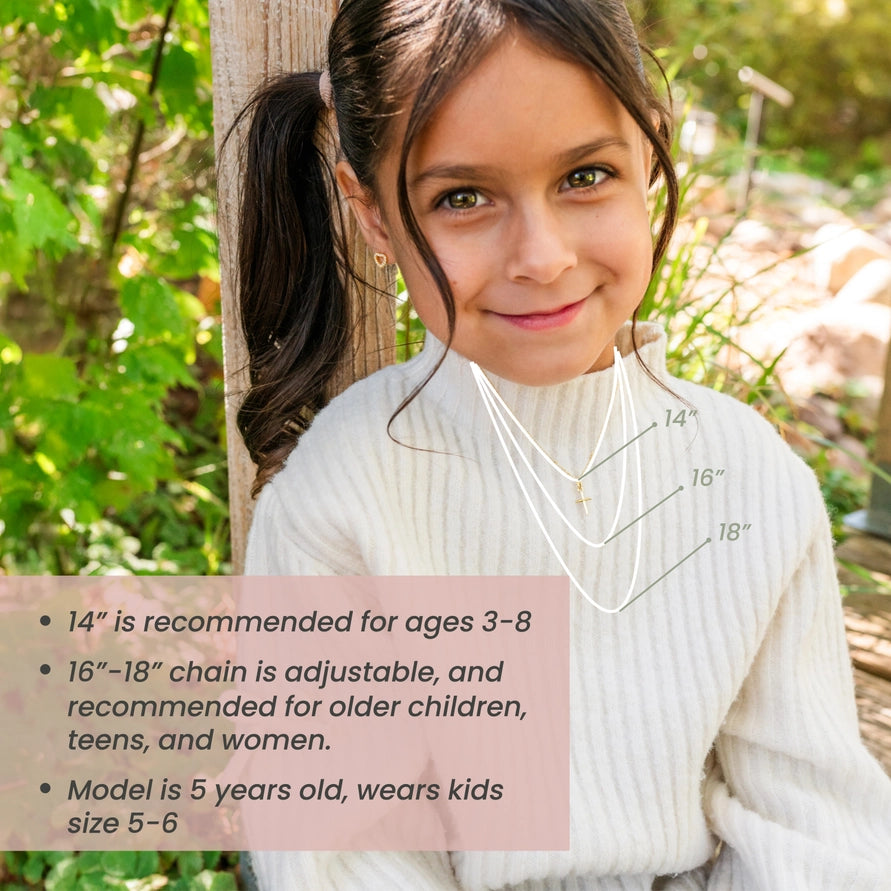 Cherished Moments Children's First Communion Sterling Silver Cross Necklace