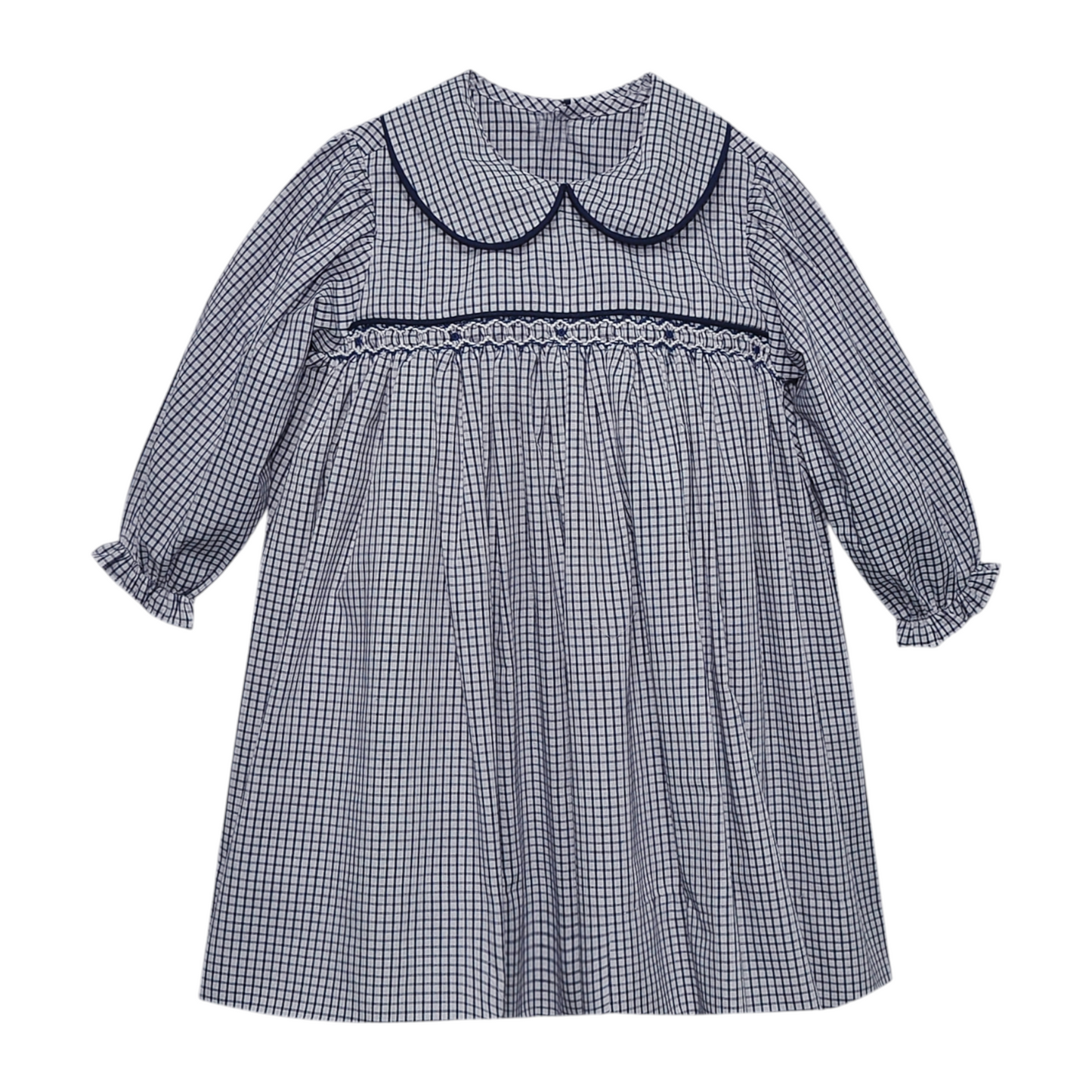 Baby Sen Haven Checked Collared Dress