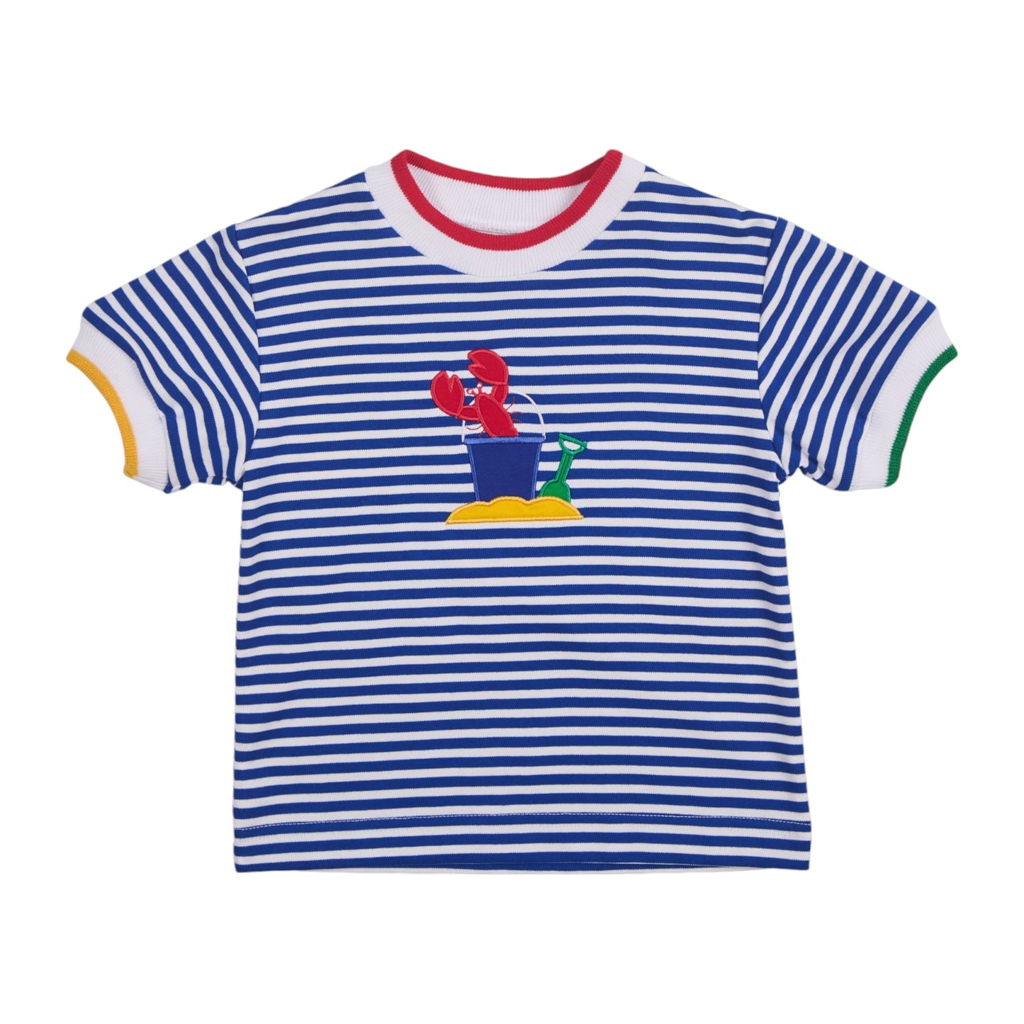 Florence Eiseman Lobster And Sand Toys Stripe Shirt