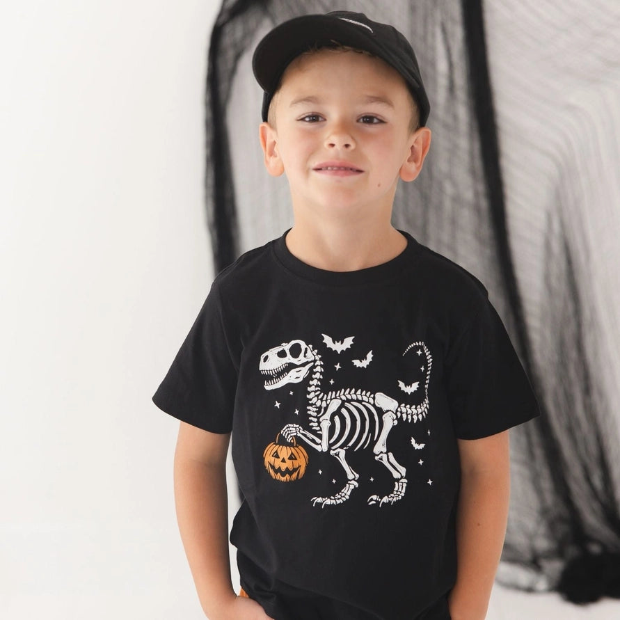 Sweet Wink Dinosaur Skeleton Halloween T-Shirt