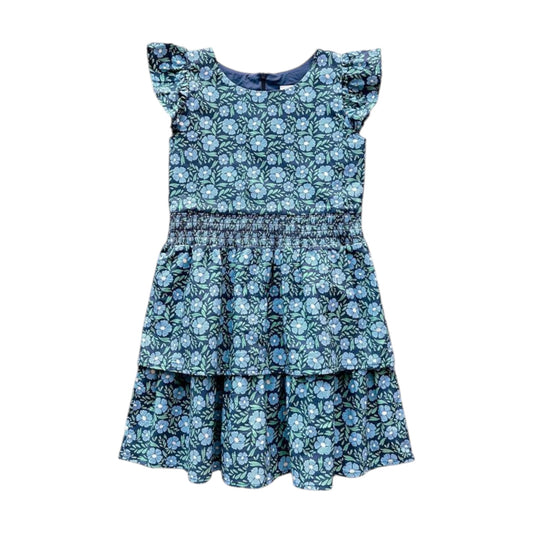Florence Eiseman Floral Print Dress With Waist Ruching