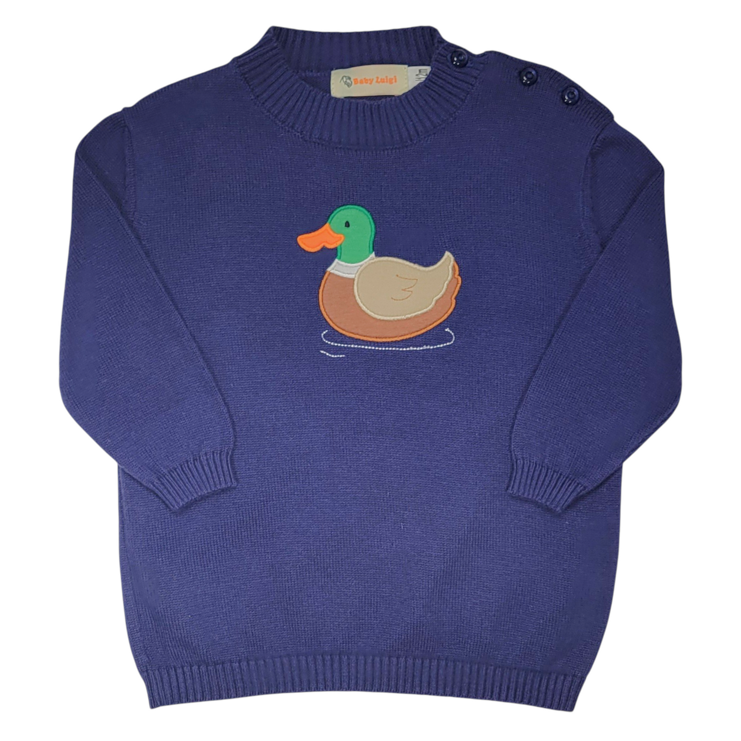 Luigi Mallard Crew Neck Sweater