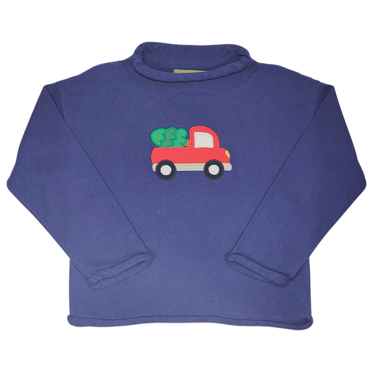 Luigi Pickup Truck With Tree Roll Neck Sweater