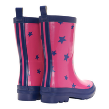 Load image into Gallery viewer, Hatley Glitter Stars Shiny Rain Boots