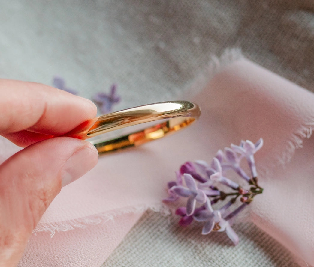 Cherished Moments 14K Gold-Plated Bangle Bracelet