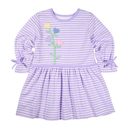 Florence Eiseman Knit Dress With Heart Flowers