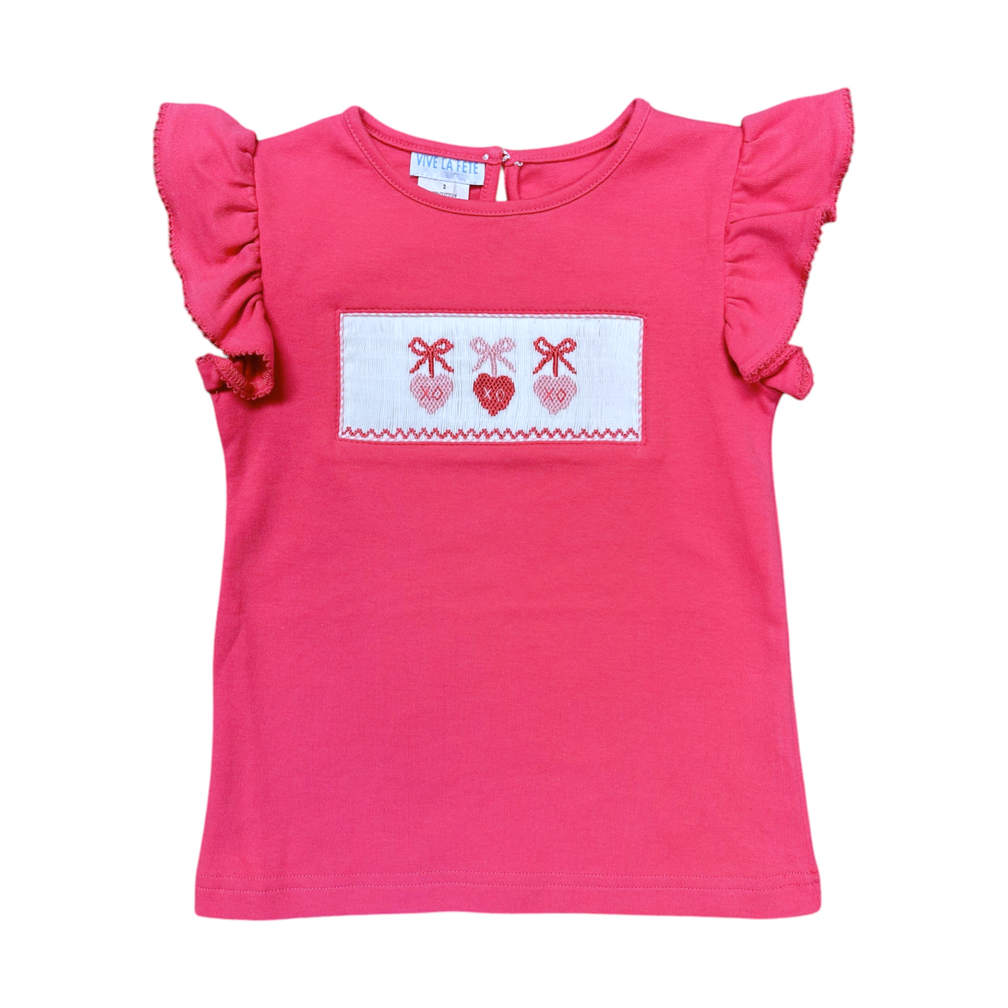 Vive La Fete Smocked Hearts Short Set