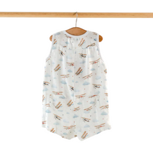 Load image into Gallery viewer, Nola Tawk Just Plane Awesome Organic Muslin Shortall