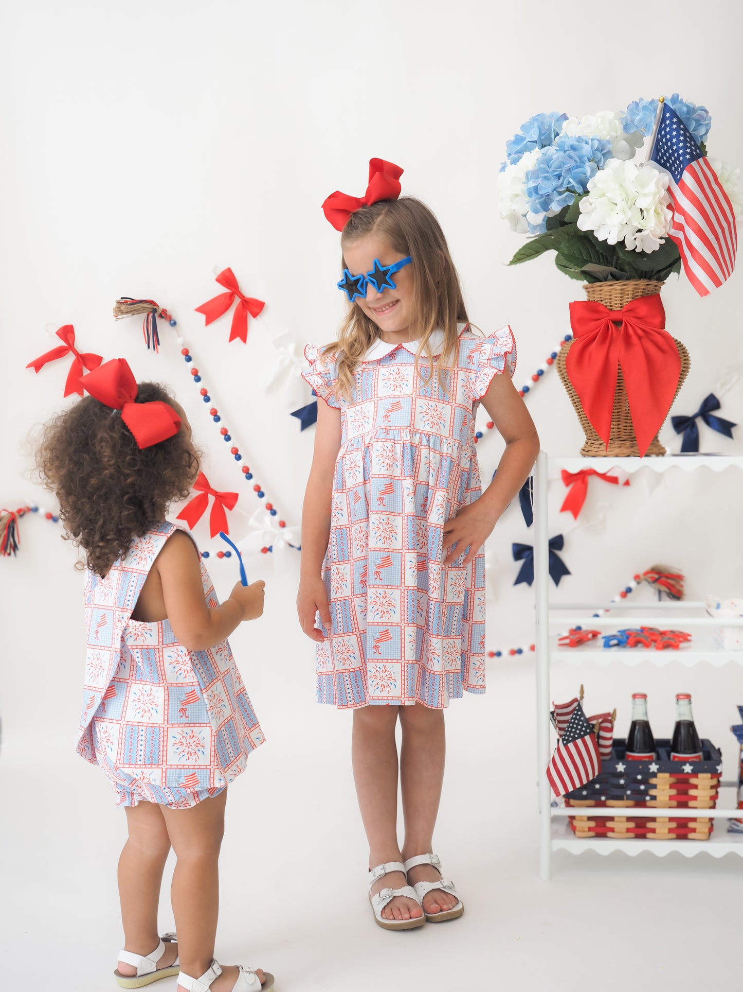 Cypress Row Penelope Patriotic Patchwork Dress