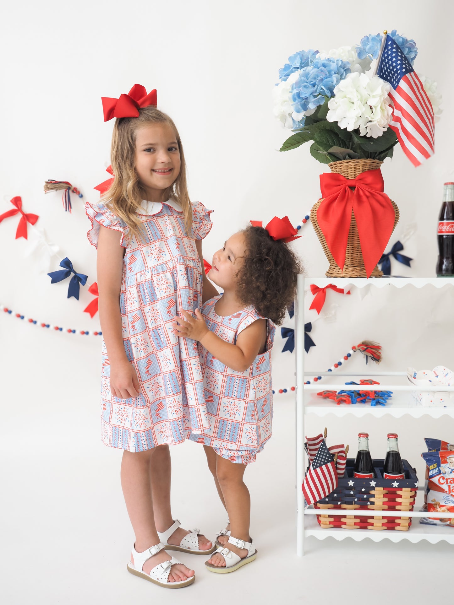Cypress Row Penelope Patriotic Patchwork Dress