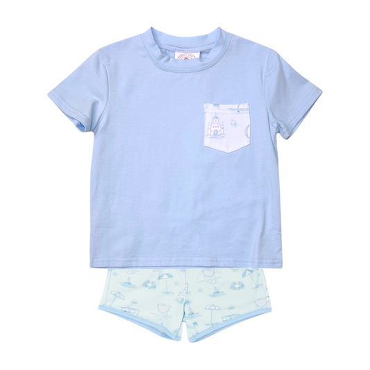 Cypress Row Seacrest Play Pocket Boy's Short Set