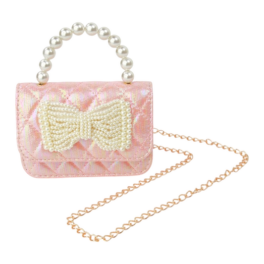 Sparkle Sisters Shimmer Pearl Bow Purse