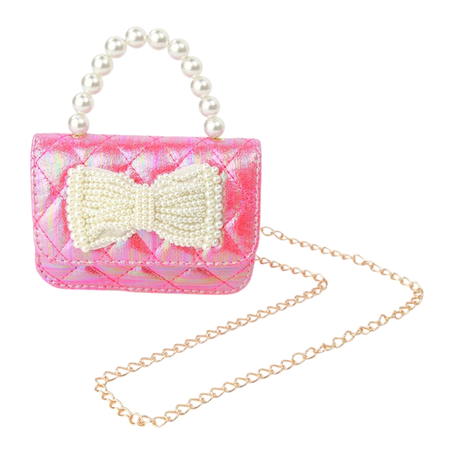 Sparkle Sisters Shimmer Pearl Bow Purse