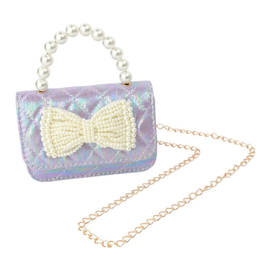 Sparkle Sisters Shimmer Pearl Bow Purse