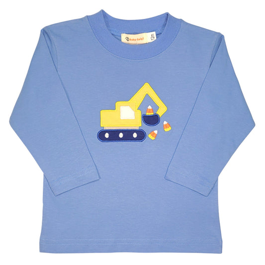 Luigi Backhoe With Candy Corn T-Shirt