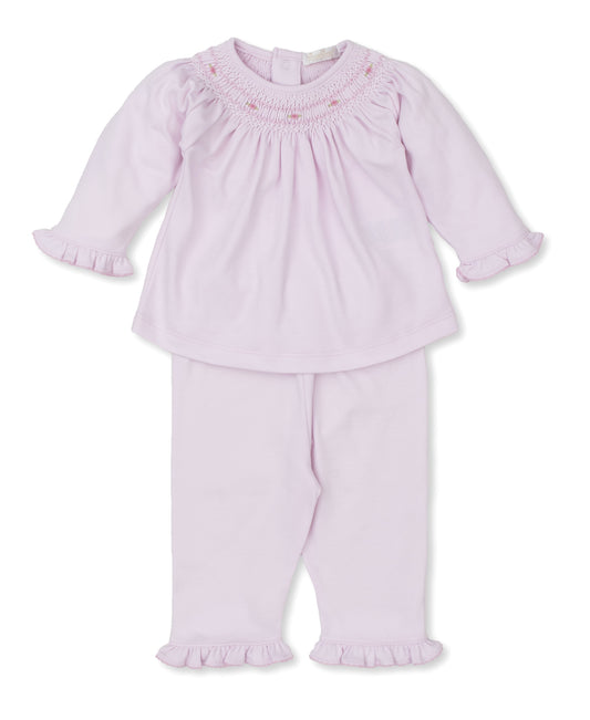 Kissy Kissy Hand Smocked Pant Set