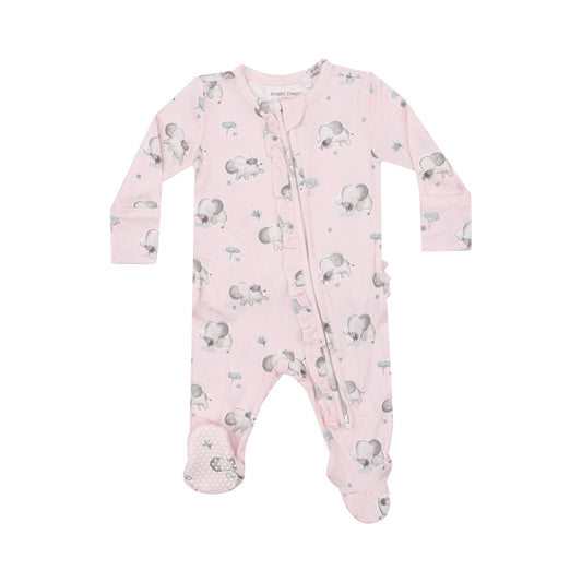 Angel Dear Elephant 2 Way Ruffle Zipper Footie